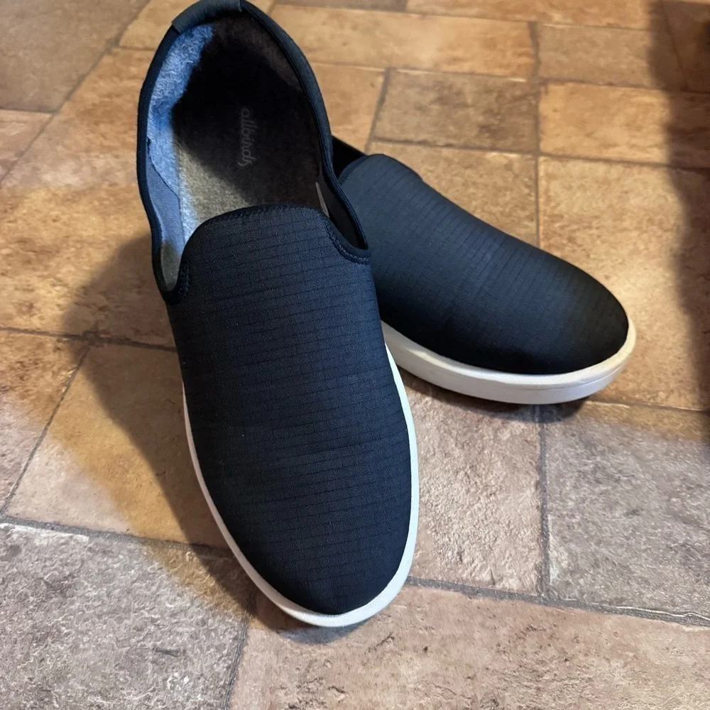Allbirds mens Wool Lounger black slip on sneaker loafers Size 13